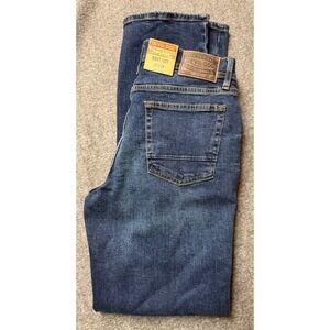 Devil-Dog Dungarees Mens Boot Cut Jeans Dark Wash Blue Denim 32x34 NEW